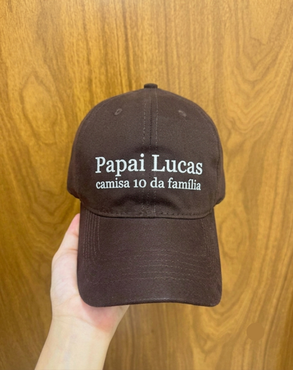 Boné Bordado Personalizado — Personalize para o Papai