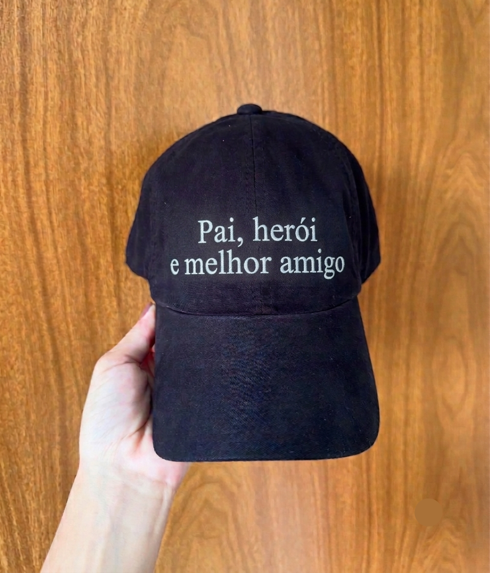 Boné Bordado Personalizado — Personalize para o Papai