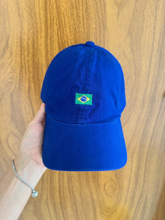 Boné Bordado com a bandeira do Brasil